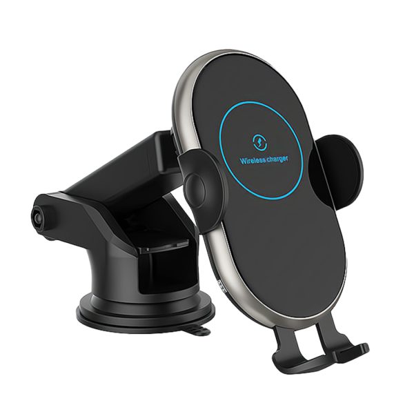 15W Qi Car Wireless Charger 360 Degree Rotation Intelligent Infrared Fast Wireless Charging Car Mount Phone Holder