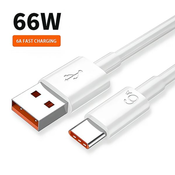 HYTO 66W 6A Fast Charging Usb Type C Cable for Xiaomi Redmi POCO Huawei Honor OPPO VIVO OnePlus Mobile Phone Charger Usb C Cable