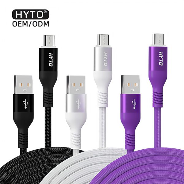HYTO H10 Cheap Price Usb Cable 1 Meter Charging Data Transfer Usb Charger 3A Super Charging Data Cable for Iphone Micro 8Pin