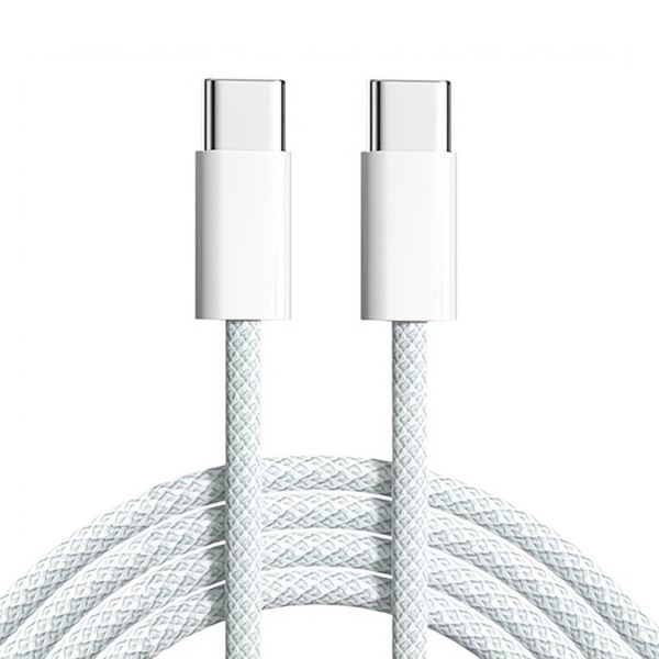 2023 New for IPhone15 C to C Cable Braided Cable Usb-C to Usb-C Cable Fast Charging for iPhone15 Cable Type-c to Type-c Cable