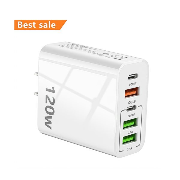 HYTO 2024 New US EU 120W PD Super Fast Charging Usb C Wall Charger Type C Portable Cell Phone Chargers For iPhone Android Mobile