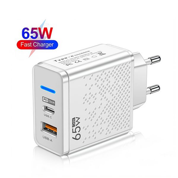 65W GaN Usb C Charger PD Fast Changing For iPhone 14 Huawei Xiaomi Samsung QC 3.0 Mobile Phones Usb Type C Charger Phone Adapter