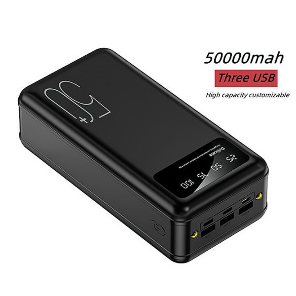 HYTO 50000mah Power Bank LCD Digital Display Smart Phone Fast Charging Banks Wholesale Price Huge Capacity 50000mah Power Bank