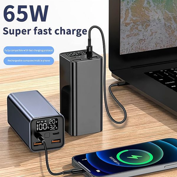 HYTO Portable PD 65w Powerbank Laptop Power Bank 20000mah Power Banks