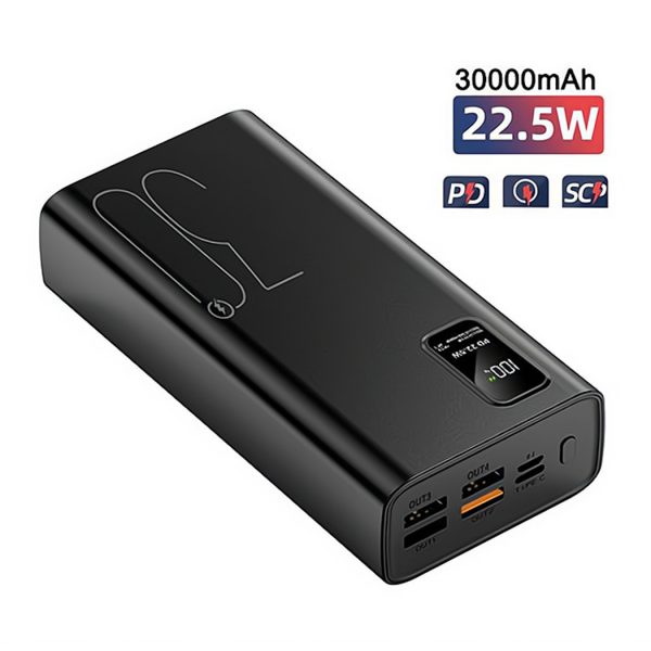 HYTO Factory PD 22.5w Power Bank 30000mah Fast Charging Mobile Phone External Battery Portable Charger 30000 Mah Powerbank