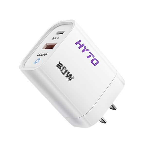 HYTO Usb PD Fast Charging Charger 30W Type C Mobile Phone PD Wall Quick Charge Wall Adapter for iPhone 15 Pro Xiaomi Samsung