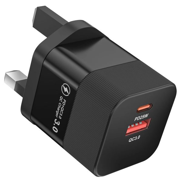 HYTO EU UK US KR Plug 45W Dual Ports USB C Type C PD Wall Charger Adapter Mobile Phone