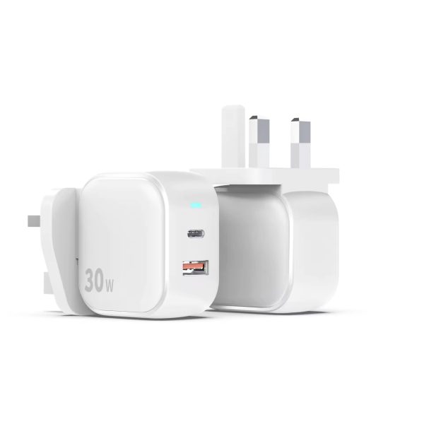 GaN 30W PD3.0 USB Type-C Fast Charger for Mobile Phones