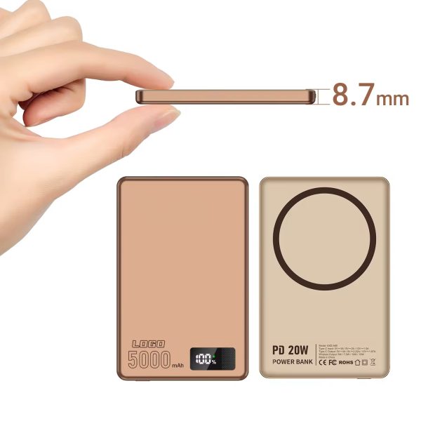 HYTO PD 20W Fast Charger 5000Mah Mini Portable Super Slim Ultra Thin 5000 Mah Powerbank Wireless Magnetic Power Bank